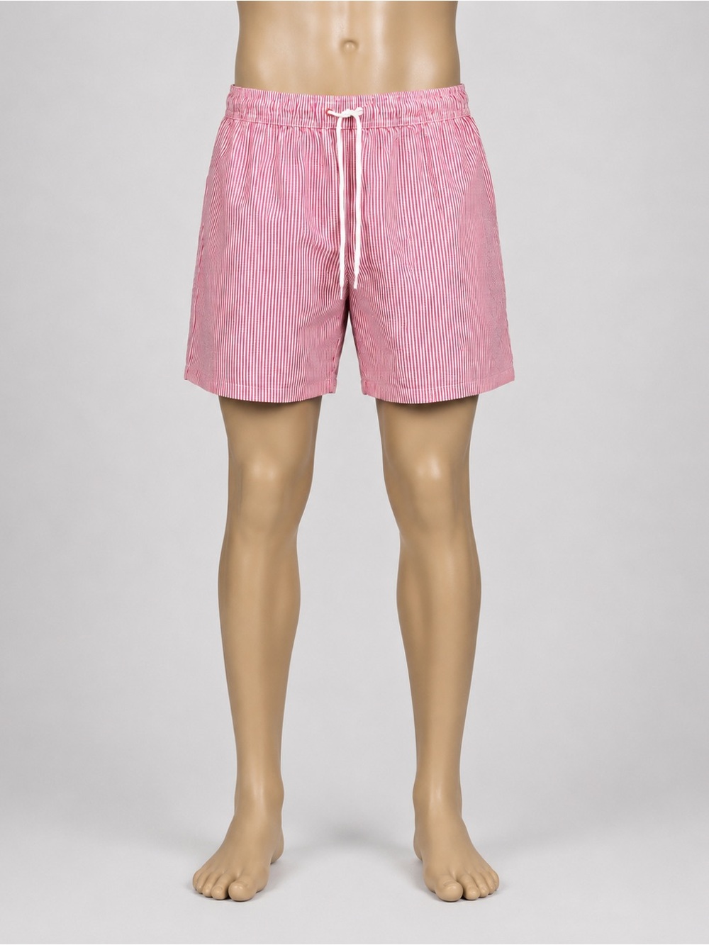 Goodfellow & Co red and White Striped Swim Trunks